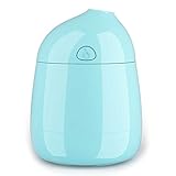 Cozyrom 超音波式 加湿器 卓上加湿器 USB マカロン 可愛い 安全性高い 空焚き防止 車載用 家庭用 ブルー