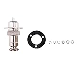 Perfk 防水　12-24ボルト　デッキ　プラグ/コネクタ/コンセント　ネジ付属　ヨットマストアンカー & マストヘッドライト用　全３種類 3サイズ - 2P, 20mm