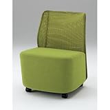 ITOKI（イトーキ） FlowLounge（フロウラウンジ）ソファー LAZ-140GZ（背：L6 アップルグリーン）、リーフグリーン LAZ-140GZ-L6Q3