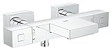 3449700J グローエ(GROHE) EUROCUBE グローサーモキューブ サーモスタットバス・シャワー混合栓 (グローエジャパン公式・ 日本規格適合品)