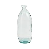 High Quality 4735007S Bungalow Small Light Blue Recycled Spanish Glass Vase 15