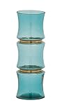 Benzara 99819 Fancy Glass Vase, Blue