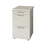 インテリア 家具 便利 おしゃれ 脇机3段 RJ-047A-3 LGY エルグレー 引出A