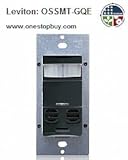 Leviton OSSMT-GQE Decora Multi Technology Wall Switch Occupancy Sensor, Black [並行輸入品]