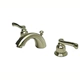 Kingston Brass KB8958FL Two Handle 4 in. to 8 in. Mini Widespread Lavatory Faucet with Brass Pop-up