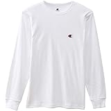 [チャンピオン] ロングTシャツ 吸汗速乾 長袖 丸首 クルーネックロングスリーブTシャツ CM4HQ202 メンズ ホワイト L