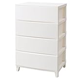 サンカ ルームス(ROOM'S) 4段 ワイド チェスト(幅54 奥行42) ホワイト 前面マット仕上げ RSD-S544(WH)