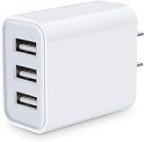 ChrisPow USBコンセント 3ポート USB充電器 ACアダプター 薄型 15.5W/3.1A/PSE認証 急速充電器 usb電源 アダプター スマホ充電器 コンパクト andriod充電器 iphone充電器 oppo充電器 Xperia Galaxy Docomo iPhone iPad タブレット（ホワイト）
