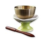 京仏壇はやし モダン仏具 ほのか 九谷焼 銀彩シリーズ おりんセット イエロー