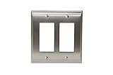 Amerock BP36505G10 Candler 2 Rocker Wallplate, Satin Nickel [並行輸入品]