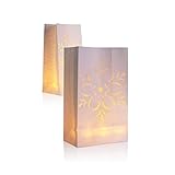 30発光体パック紙ランタン、Candle Tealightティーライトバッグバッグ – Flame Resistant用紙BBQパーティーウェディングレセプションパーティー、イベント装飾