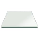 42 "インチ正方形ガラス1 / 2 "厚ベベルPolish強化半径コーナー