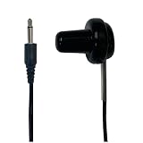 3Aカンパニー ラジオ用 モノラルイヤホン 1m 1個 ストレート型 片耳用 ストレートプラグ ブラック EAR-MST01BK