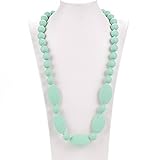 Consider It Maid Silicone Teething Necklace for Mom to Wear - FREE E-BOOK - BPA FREE and FDA Approve