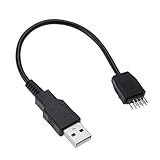 USB ヘッダーから USB タイプ A マザーボード アダプター ケーブル 9 ピン オス - タイプ A オス マザーボード ケーブル アダプター コンバーター 9 ピンから USB A アダプター オス