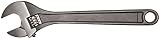 Martin A6T Forged Alloy Steel 15/16" Capacity Adjustable Wrench, 6" Overall Length, Industrial Black