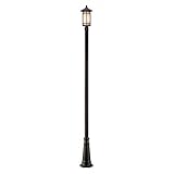 Z-Lite 528PHB-519P-ORB Outdoor Post Light, Matte Opal, Oil Rubbed Bronze Finish by Z-Lite