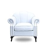 クラシックデモダン【シェルファ】一人掛け 貝殻モチーフソファ（ブルー/ファブリック×ブラック）アンティーク ビンテージ ロマンティック かわいい おしゃれ プリンセス 姫系 エレガント【搬入・設置サービス】VS1F215K 家具 チェア ソ