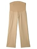 Angeliebe エンジェリーベ マタニティ P ・ パンツ ストレート 妊婦服 アジャスター調節可 ウエストゴム ワイドパンツ 9号 ベージュ 21355 21355220