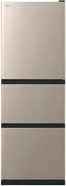 Hitachi Refrigerator 54 cm Width 265L Right-Opening R-27V N Light Gold Middle Vegetable Simple Design - 1