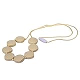 MyBoo Autism/Sensory/Teething Chewable Beaded Necklace - Ivory [並行輸入品]
