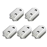 [SmartBASE] オス金具 セフティ金具 ワンタッチ工具ホルダー用【ステンレス・固定式】取付金具 スリムホルダー対応 セフティホルダー (【プレートのみ】5個セット)