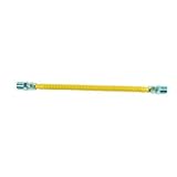 BrassCraft CSSL44-12 ProCoat 1/2" MIP x 1/2" MIP x 12" Stainless Steel Gas Connector 3/8" O.D. (48,0