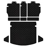 Hotfield マツダ 新型 CX-5 cx5 KF系 ラゲッジルームマット/後期:2021年12月～ / トランク一体形状/STDブラック ロック糸カラー：ブラック