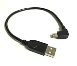 Access < 25cm > 右Ｌ型 ミニUSB 充電ケーブル miniUSB L字 ケーブル USB A端子 オス - USB mini-B端子 オス Mini19-RL