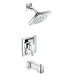 Moen T2713 90-Degree Posi-Temp Tub/Shower, Chrome (Valve Not Included) [並行輸入品]