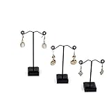 Doyime 3枚の 金属 ショー ケース イヤリング ジュエリー ディスプレイ スタンド ホルダー ファッション ピアス ジュエリー 12CM