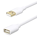 Fasgear USB 2.0延長ケーブル - Aオス-Aメス充電および同期USB延長コード (3M, ホワイト)