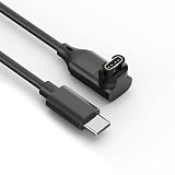 ガーミン 充電ケーブル L型 ガーミン 腕時計 USB C充電ケーブル 急速充電 携帯に便利 Fenix 7 7S 7X 6 6S 6X 5 5S Forerunner 255 965 Instinct 2 2S Vivoactive 4 4S 3 Vivosmart 5に対応 （1m ブラック）