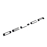 TADOKAPATU 三菱 デリカミニ B3系 専用 フロントのための 3Dメタルハイブリッド車のステッカーエンブレムバッジのロゴ DELICA エンブレム ABS樹脂製 6PCS Delica mini【ピアノブラック】DE-QZMB