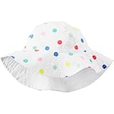 Carter's(カーターズ) ポルカドット サンハット ホワイト 小物 4～8才【並行輸入】