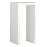 arne カウンターテーブル 花台 コンソールテーブル 幅45cm 奥行45cm 高さ90cm Zero-X 4545HH 日本製 セミオーダー デスク 机 おしゃれ 木製 ホワイトウッド 白