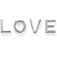 能作 箸置 - LOVE 〔錫100%〕 501713 ※この商品は2023年5月末で販売終了となります※