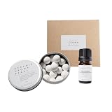 精油 セット 選べる アロマ アロマオイル アロマストーン アロマセット ギフト プレゼント (ラヴィンツァラ精油 5ml×1本＋セラミックビーズ1缶)
