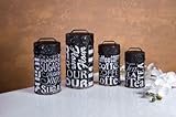 Subway Sign Kitchen Canister Set of 4 Food Safe by Ohio Wholesale