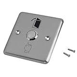 MolySun ドアベル ワイヤレス 玄関ステンレススチールホームハウスドア出口制御オープンリリースプッシュボタンスイッチK14ゲートオープナーアクセスグッドヘルパー（シルバー）