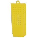 uxcell トランスポートビーケイジ プラスチック製イエロー　養蜂ツール　クイーンビーケージ