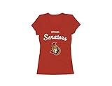 NHL Ottawa SenatorsレディースVネックT、レッド、XL