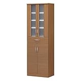 白井産業 【SHIRAI】 アルマリオ 食器棚 ブラウン ARM-1860DGH BR