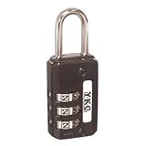 YKC 防犯グッズ フリーダイヤル錠 22mm 3段 ブラック #120
