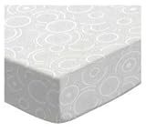 SheetWorld Fitted Stroller Bassinet Sheet - Grey Multi Circles - Made In USA by sheetworld