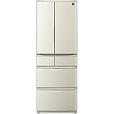 シャープ SHARP プラズマクラスター 冷蔵庫 (幅60.0cm) 412L 両開き 5ドア シャンパンゴールド SJ-W411E-N
