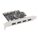 AREA USB3.0 4ポート 追加 増設 ボード VLI VL805チップ PCI Express x1 接続 UASP SD-PEU3V-A4