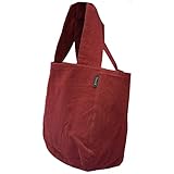 アトリエ・ヌイ l'atelier nuuit （アトリエヌイ） ウォッシュドコットン ラウンドバッグS ブリックレッド