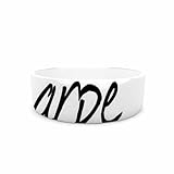 KESS InHouse Oriana Cordero Carpe Diem Black White Pet Bowl 7 [並行輸入品]