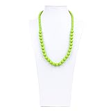 Bumkins Nixi Ciclo Silicone Teething Necklace, Green [並行輸入品]